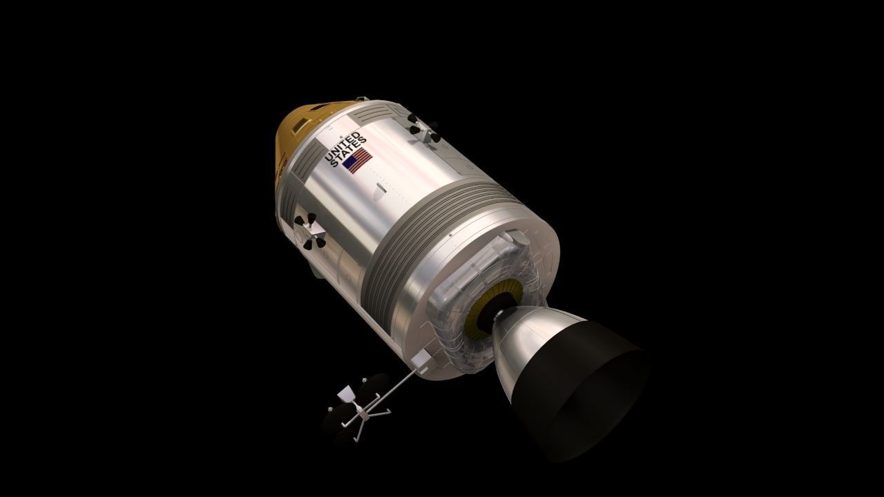 Apollo Command and Service Module 3D model_1