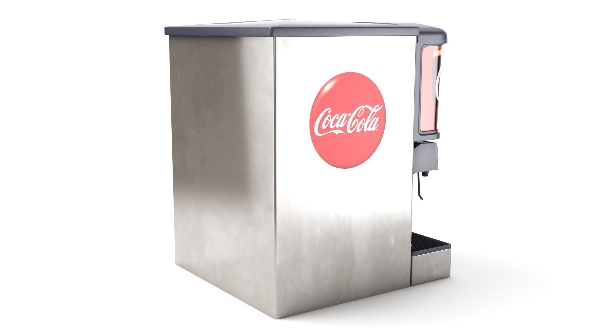 12 Flavor Ice and Beverage Soda Fountain 3D model_20