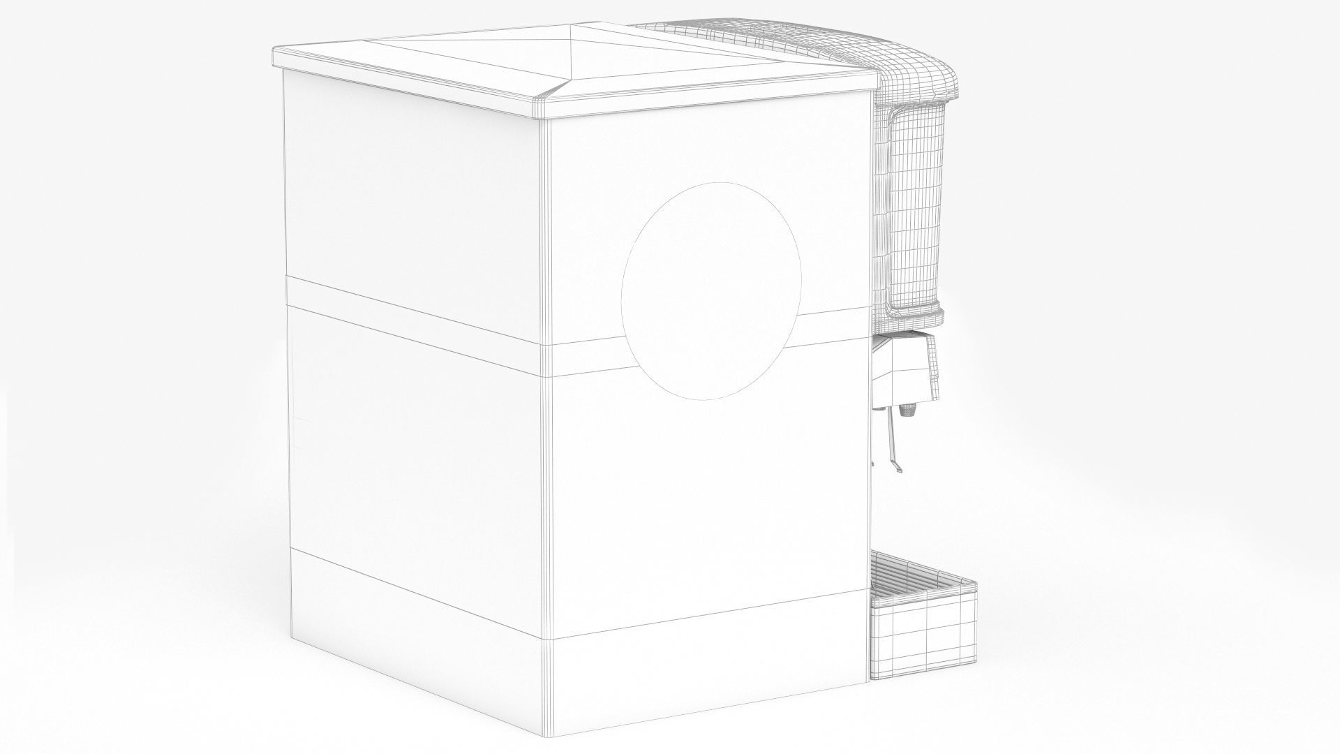 12 Flavor Ice and Beverage Soda Fountain 3D model_10