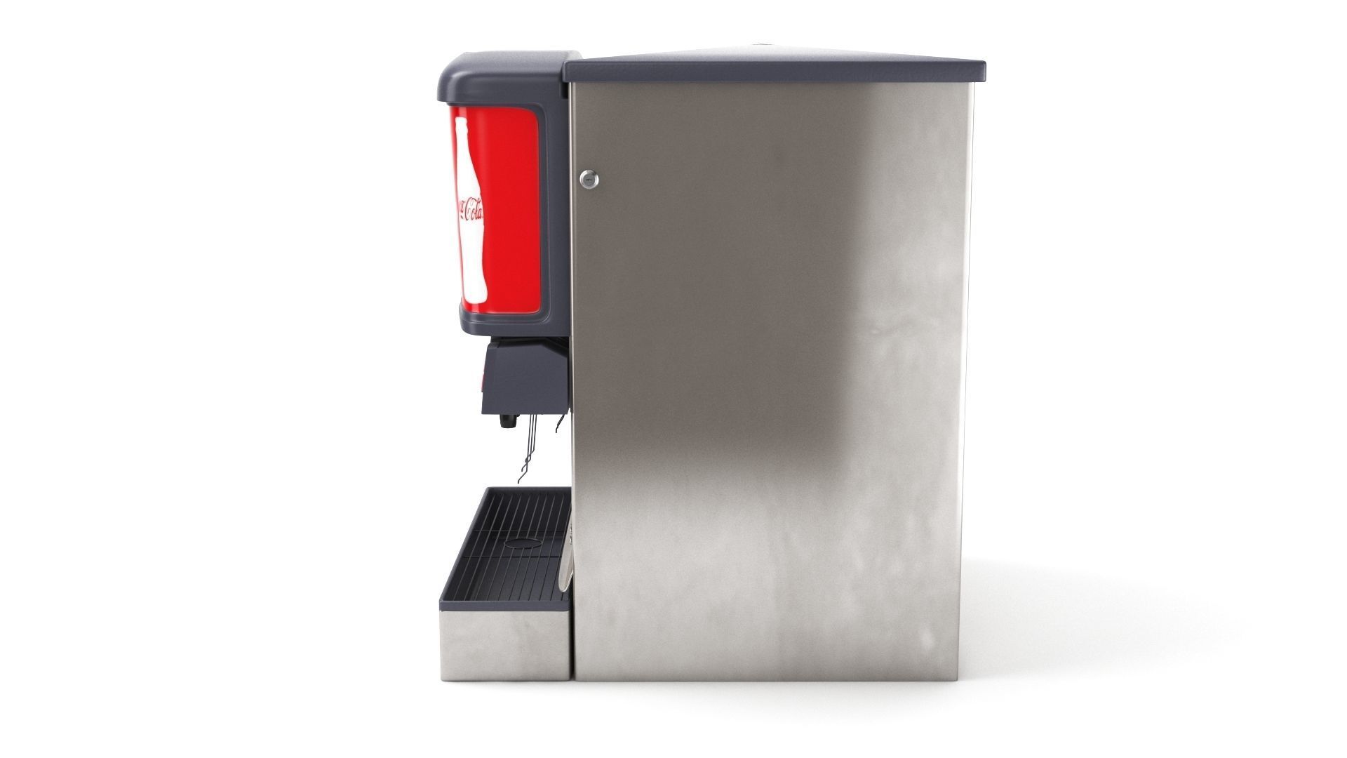 12 Flavor Ice and Beverage Soda Fountain 3D model_27