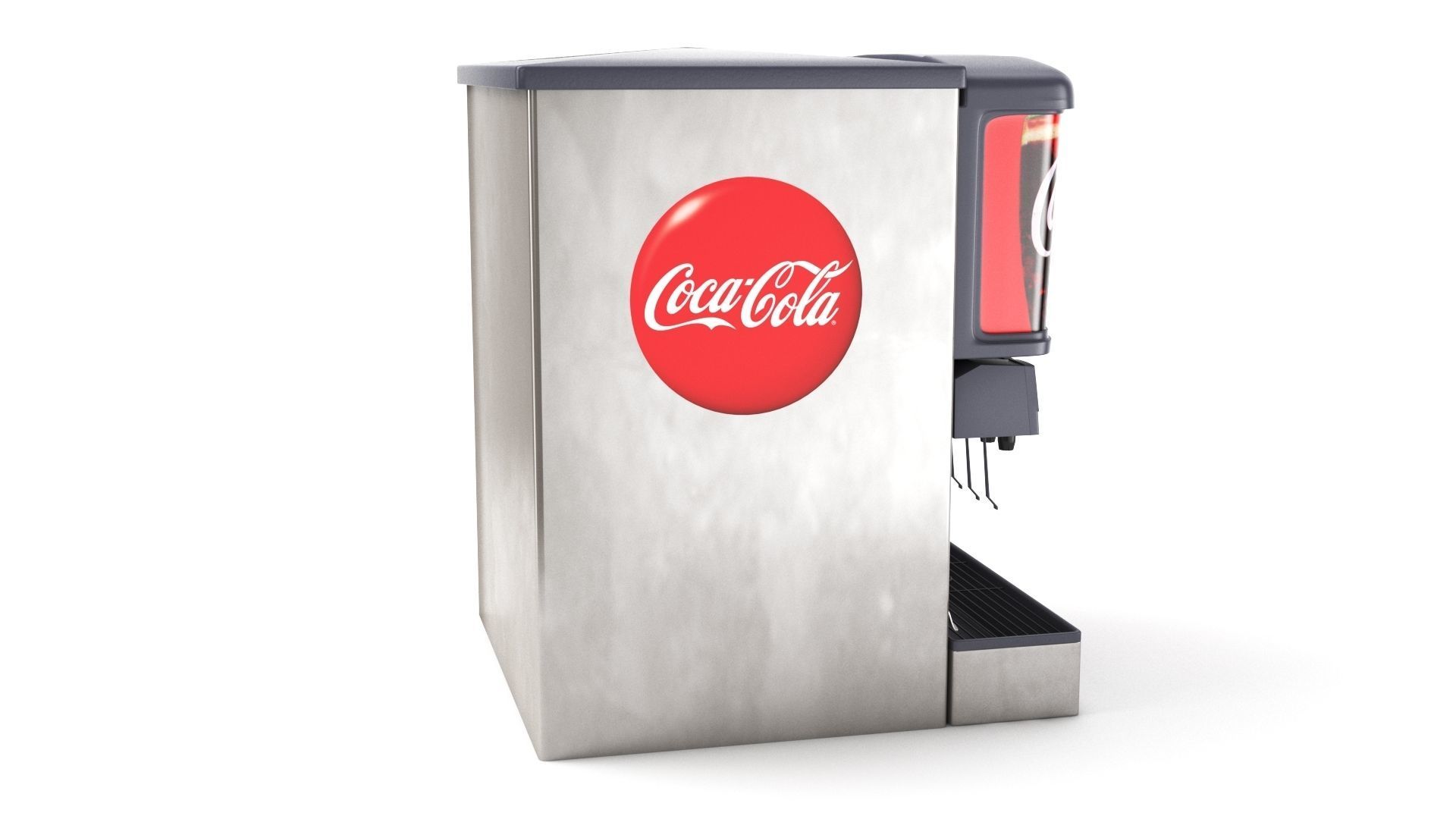 12 Flavor Ice and Beverage Soda Fountain 3D model_19