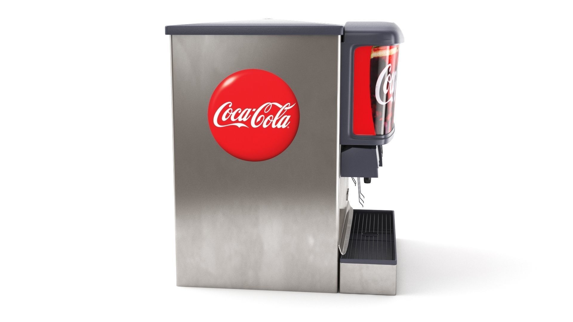 12 Flavor Ice and Beverage Soda Fountain 3D model_18