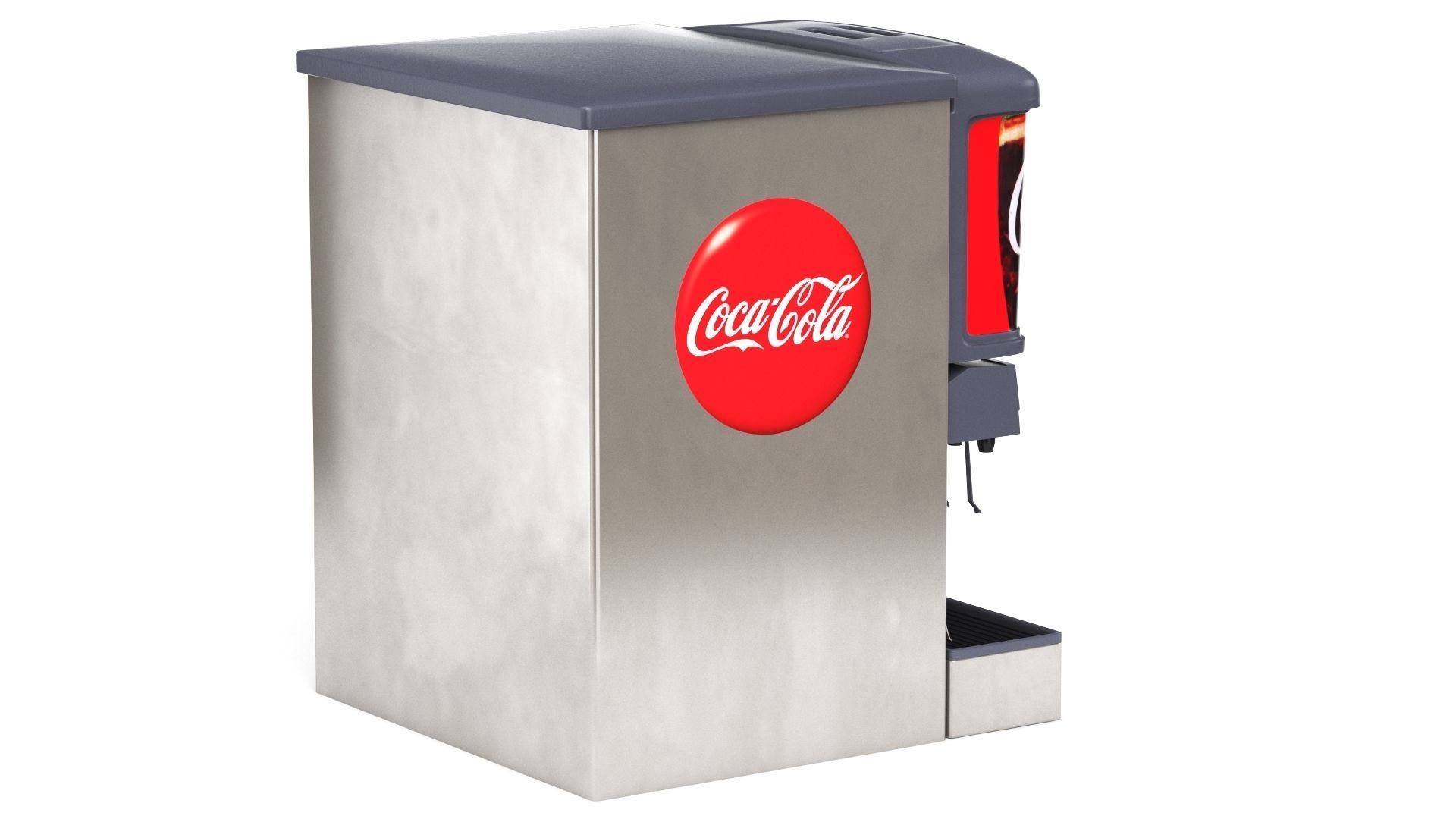 12 Flavor Ice and Beverage Soda Fountain 3D model_9