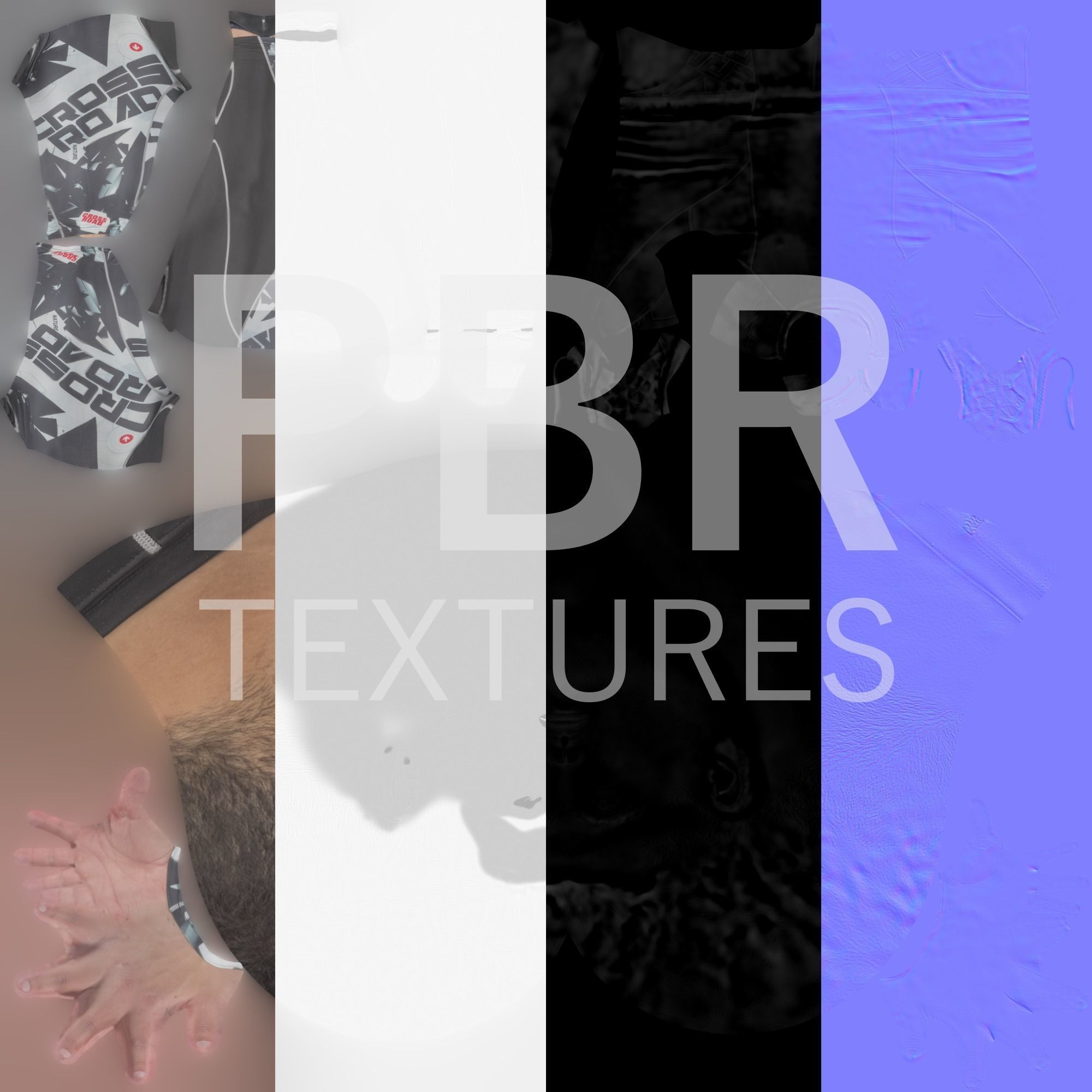 Handsome man in crossfit uniform ready for animation 187 Low-poly 3D model_8