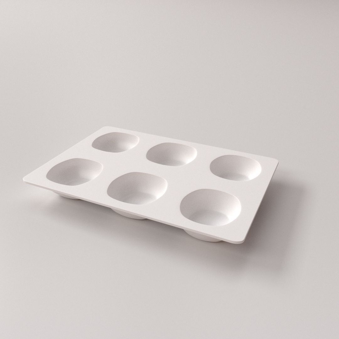 Paint Mixing Tray 3D Model .obj .3ds .fbx .blend .dae