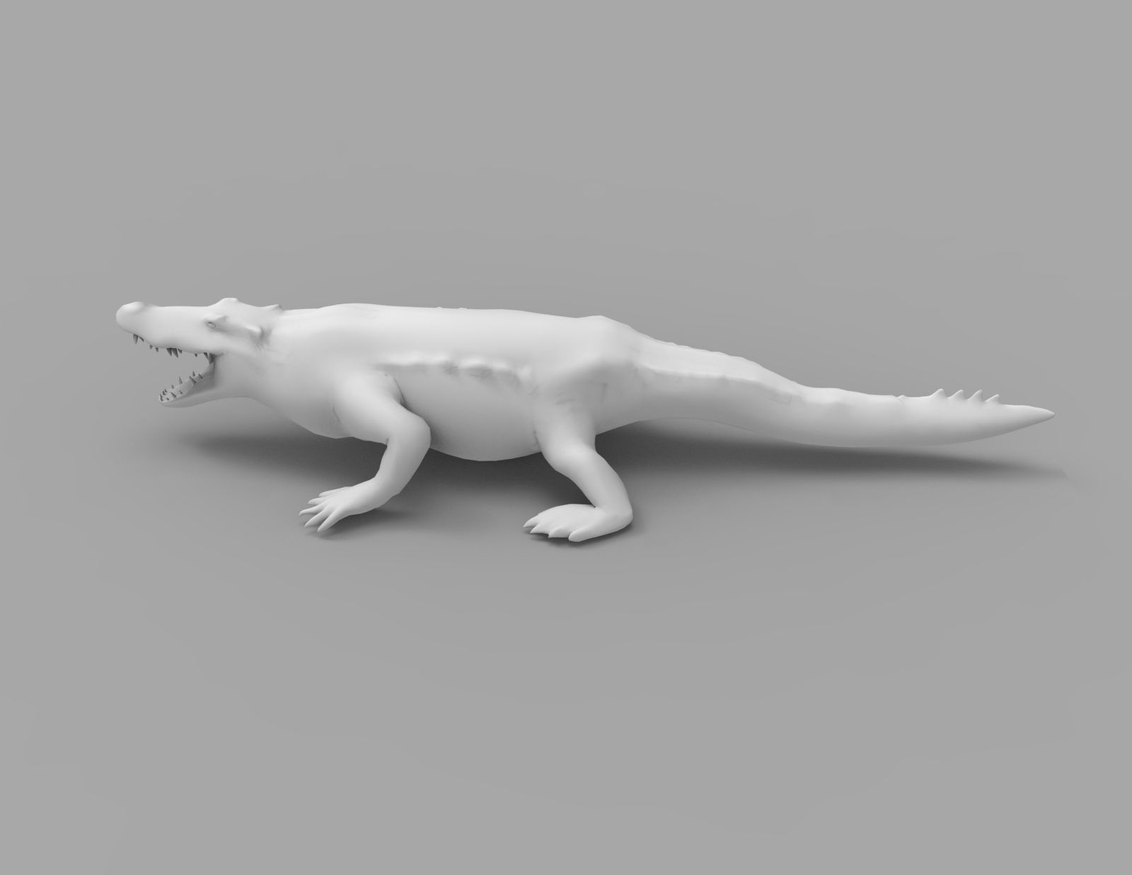 Crocodile 3D Models game ready low poly model 3D model_28