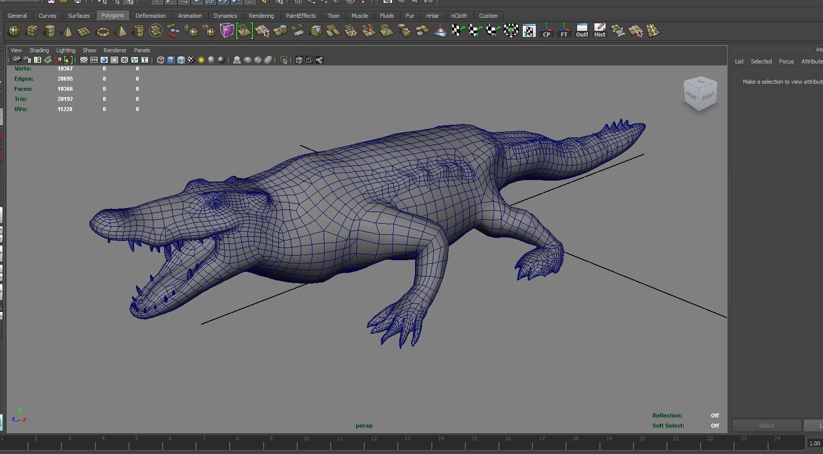 Crocodile 3D Models game ready low poly model 3D model_25