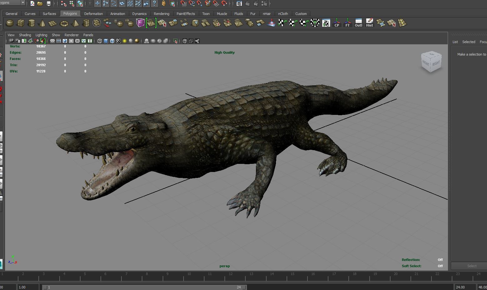 Crocodile 3D Models game ready low poly model 3D model_17