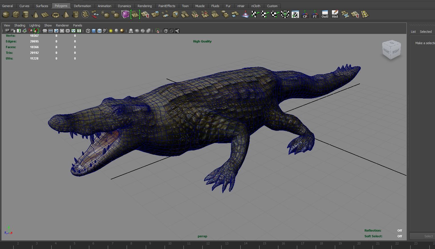 Crocodile 3D Models game ready low poly model 3D model_16