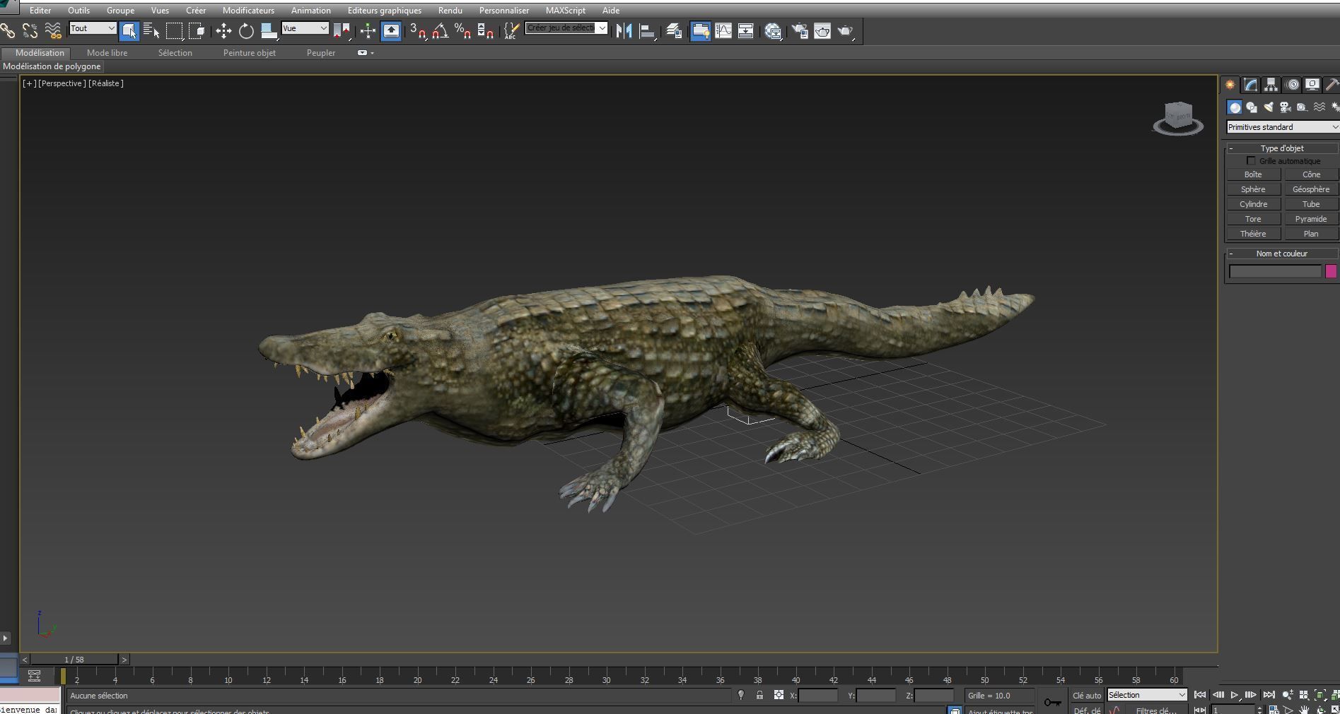 Crocodile 3D Models game ready low poly model 3D model_19