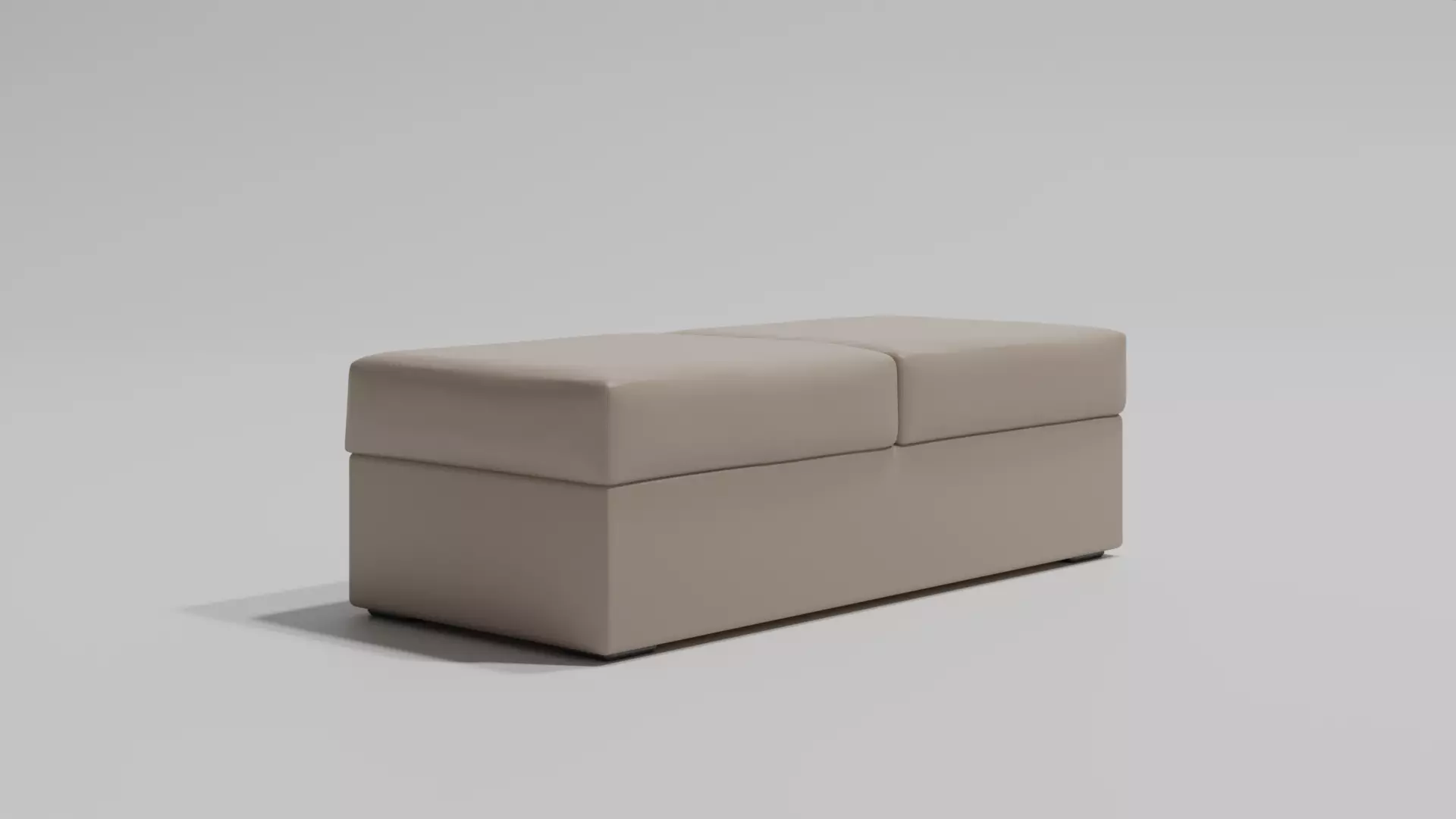 Double Pouf Moderno 3D model