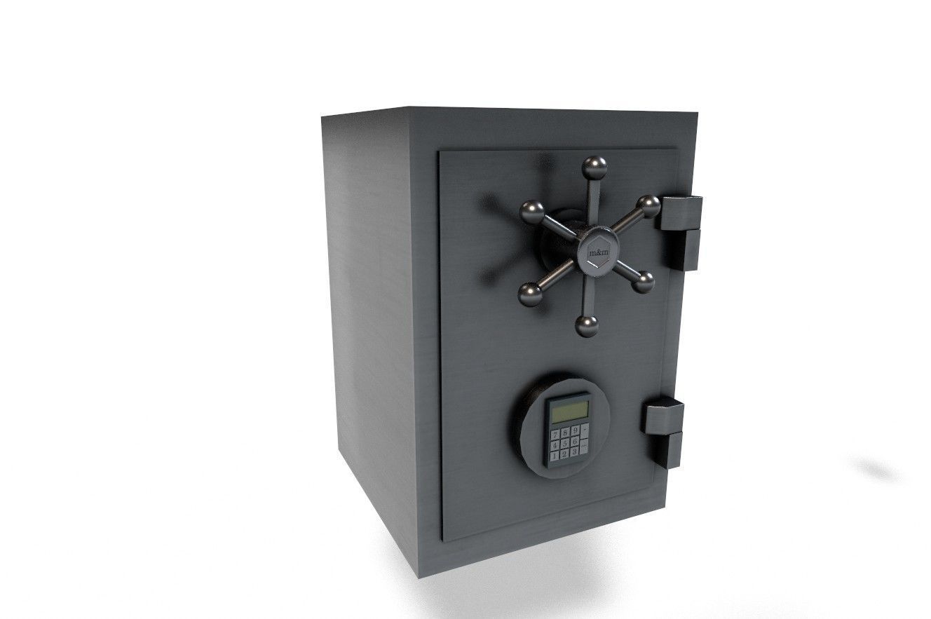 SAFEBOX LOCKED Low-poly 3D model_6