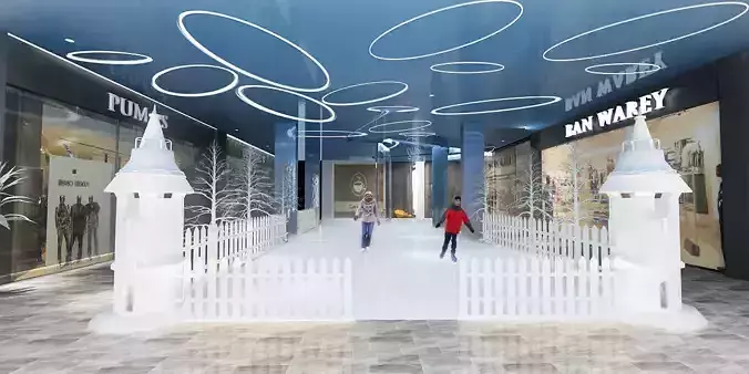 interior lobby 3D model