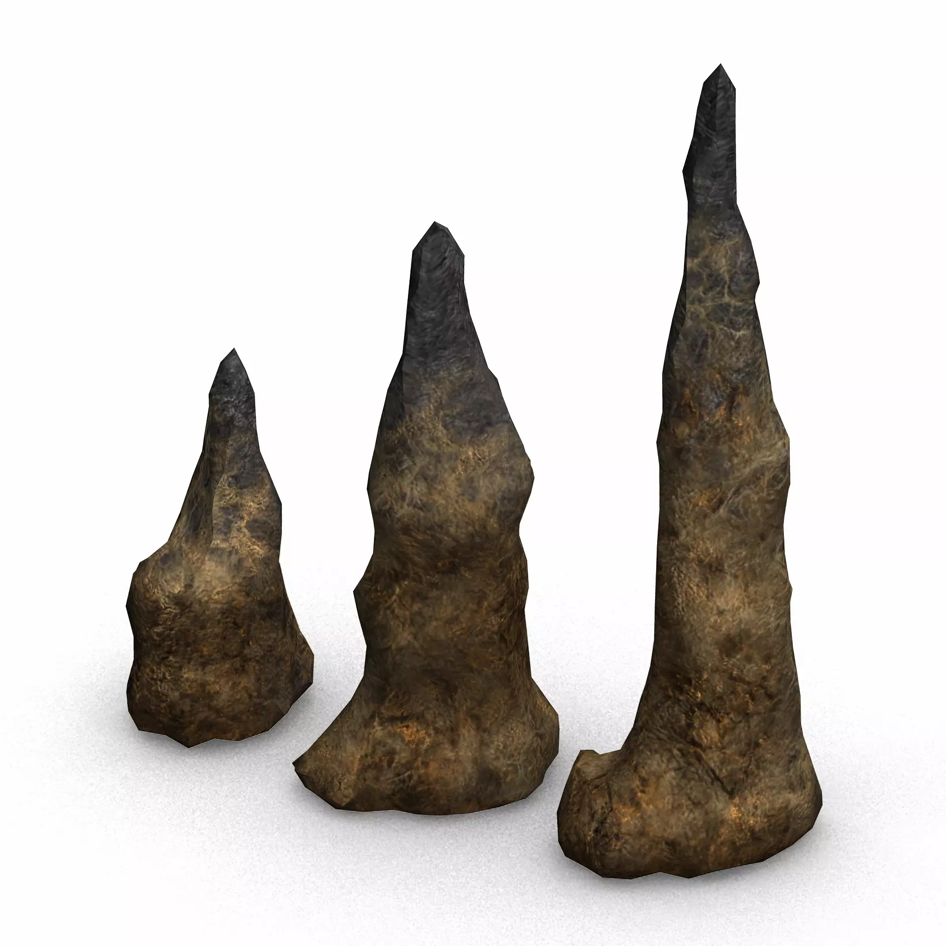Stalagmite Set - Web 3D model_0