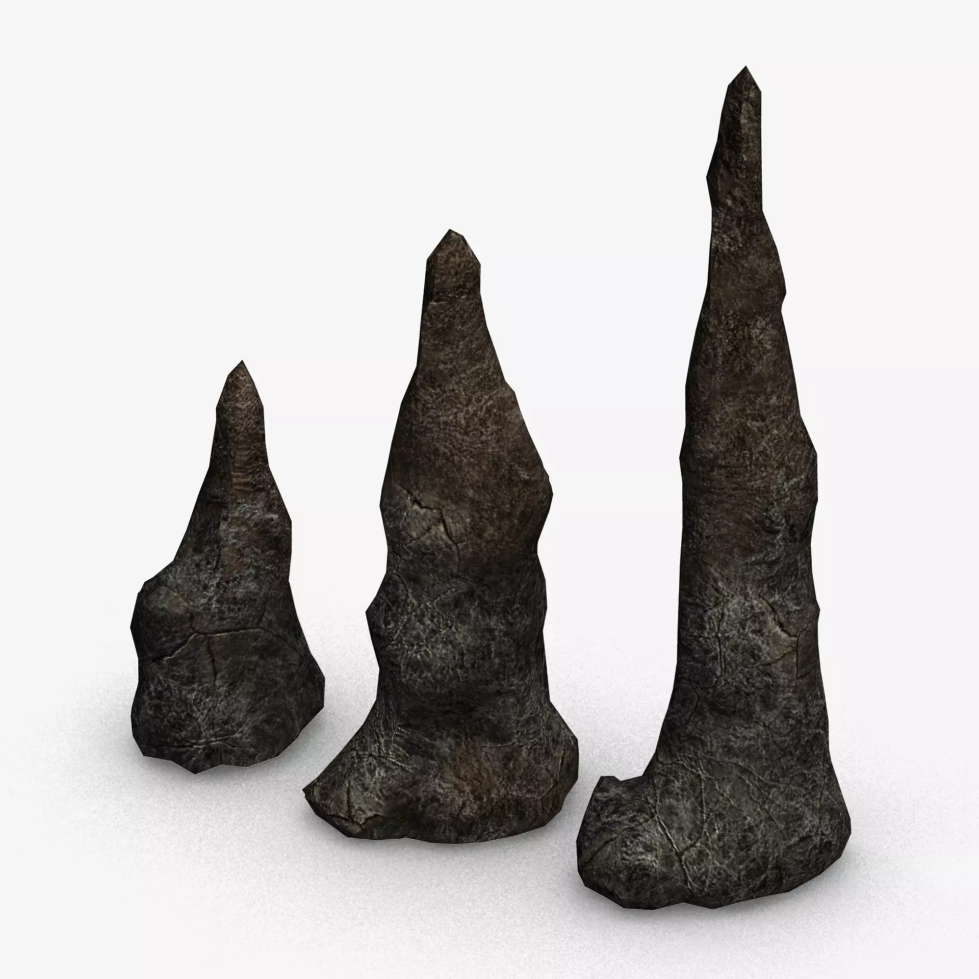 Stalagmite Set - Cracks 3D model_0