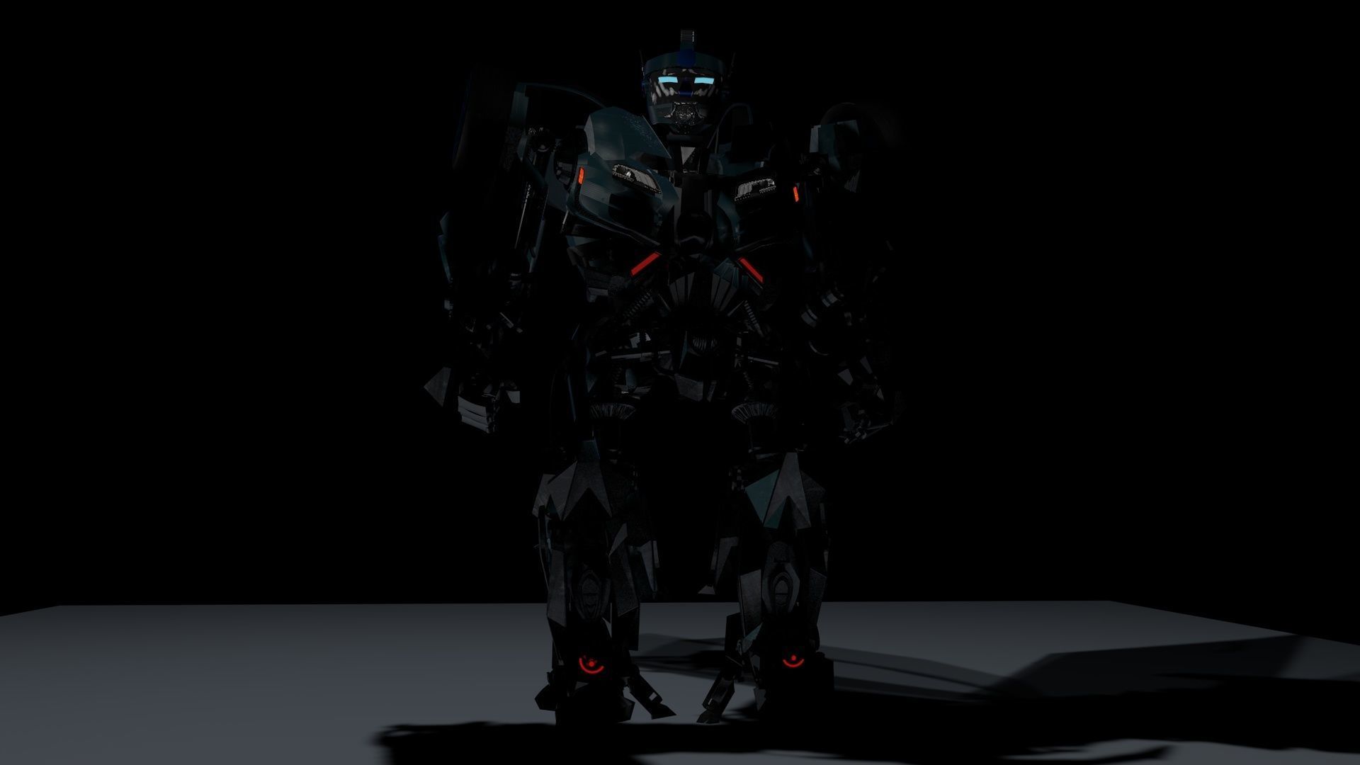 Autobot transformation Rigged with 2 Animations 3D model_15