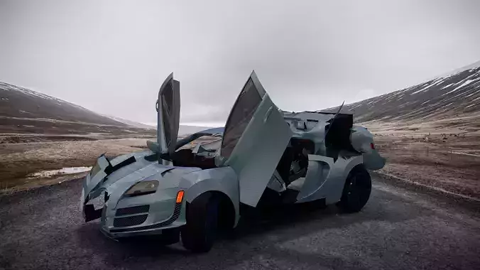 Autobot transformation  Rigged with 2 Animations  3D model
