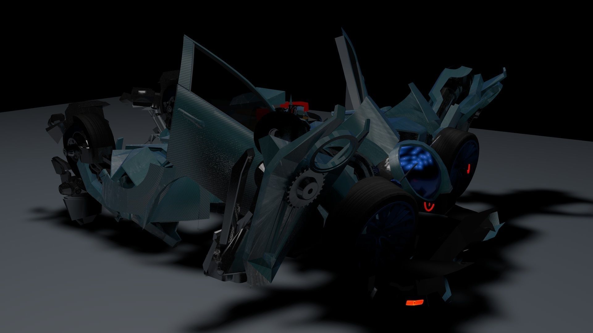 Autobot transformation Rigged with 2 Animations 3D model_21