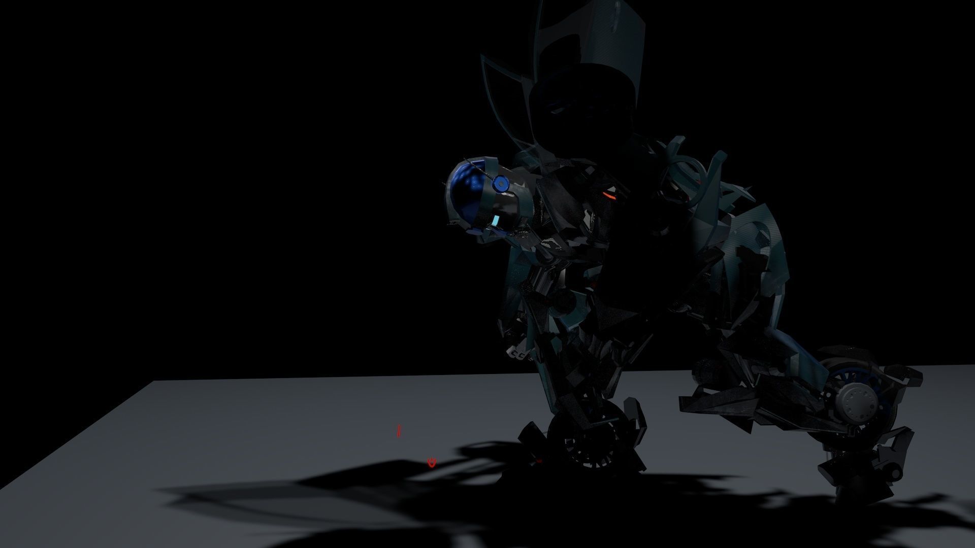 Autobot transformation Rigged with 2 Animations 3D model_10