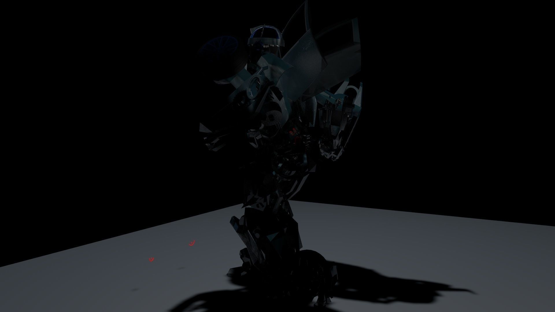 Autobot transformation Rigged with 2 Animations 3D model_12