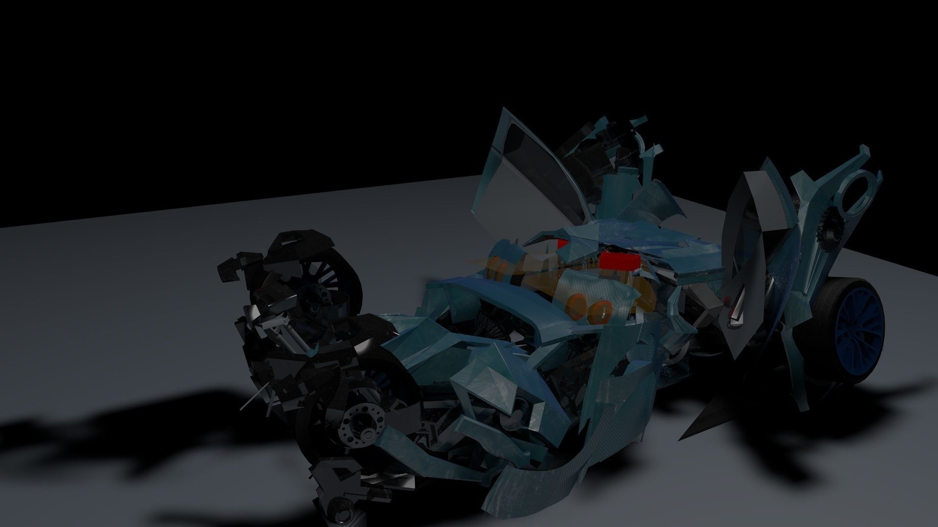 Autobot transformation Rigged with 2 Animations 3D model_20