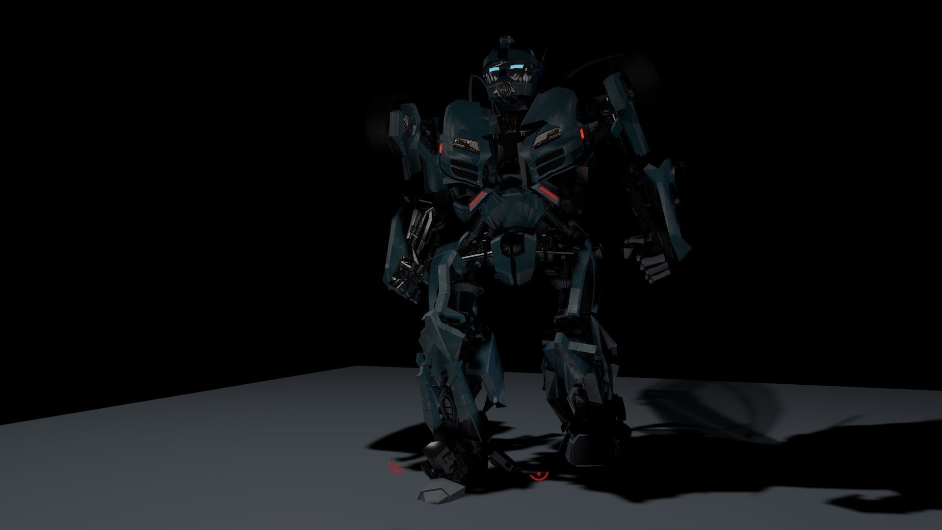 Autobot transformation Rigged with 2 Animations 3D model_14
