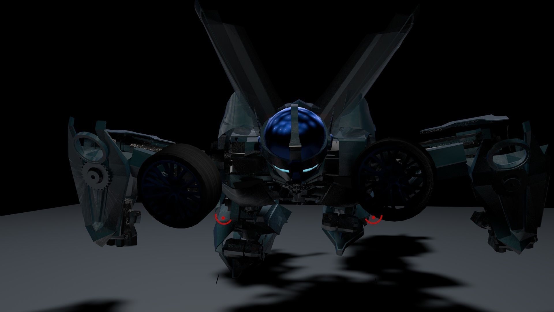 Autobot transformation Rigged with 2 Animations 3D model_8