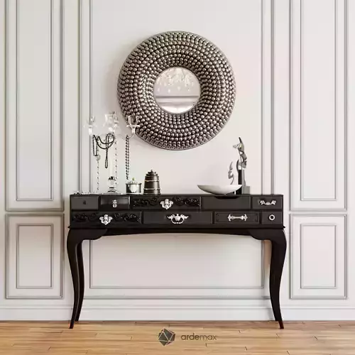 Console table with decor set