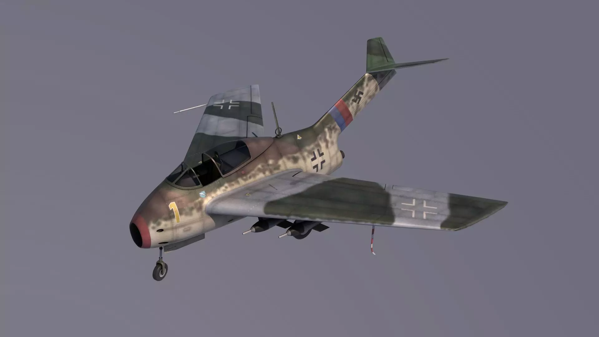 Focke-Wulf Ta-183 Huckebein 3D model_0