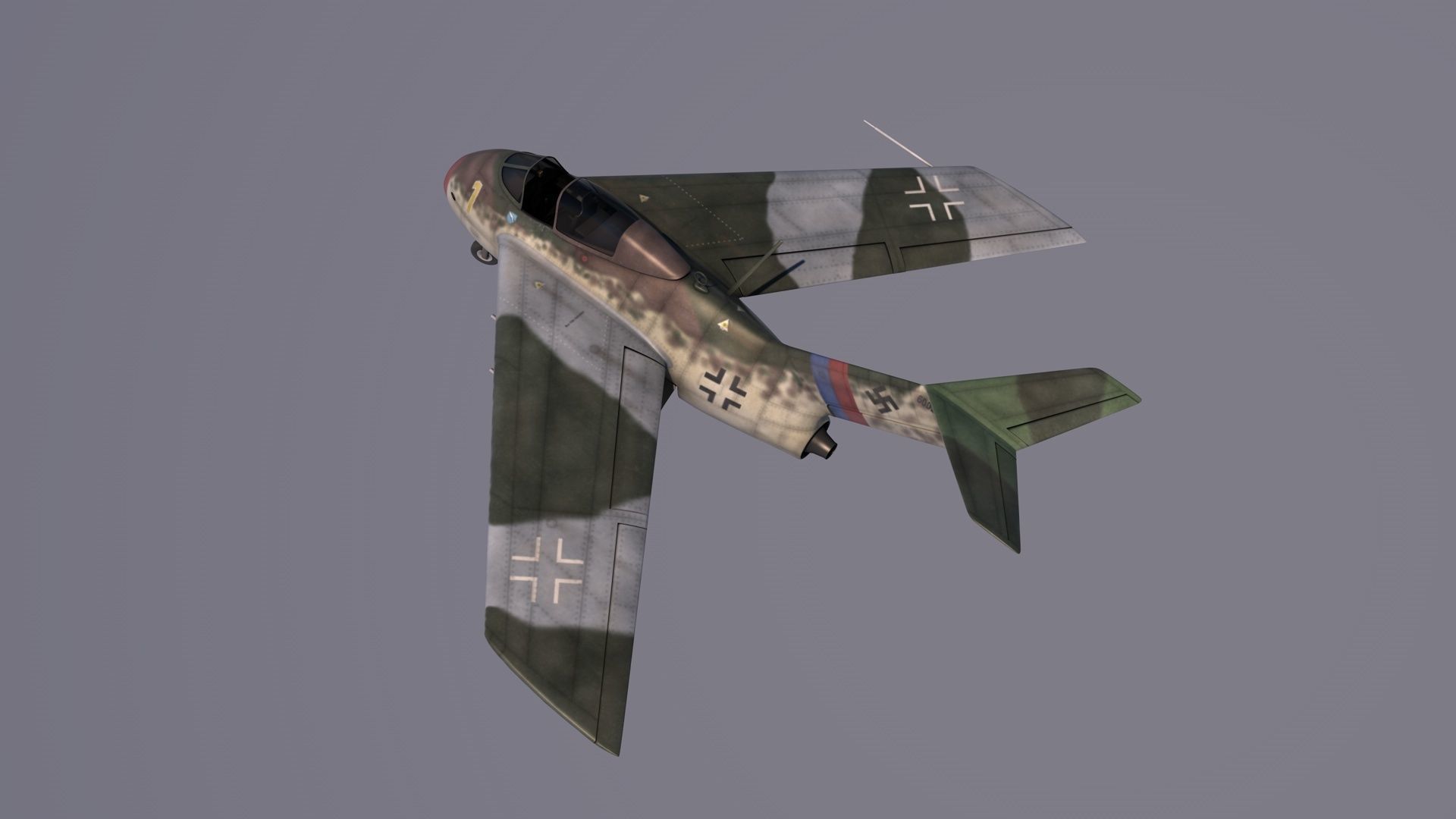 Focke-Wulf Ta-183 Huckebein 3D model_1