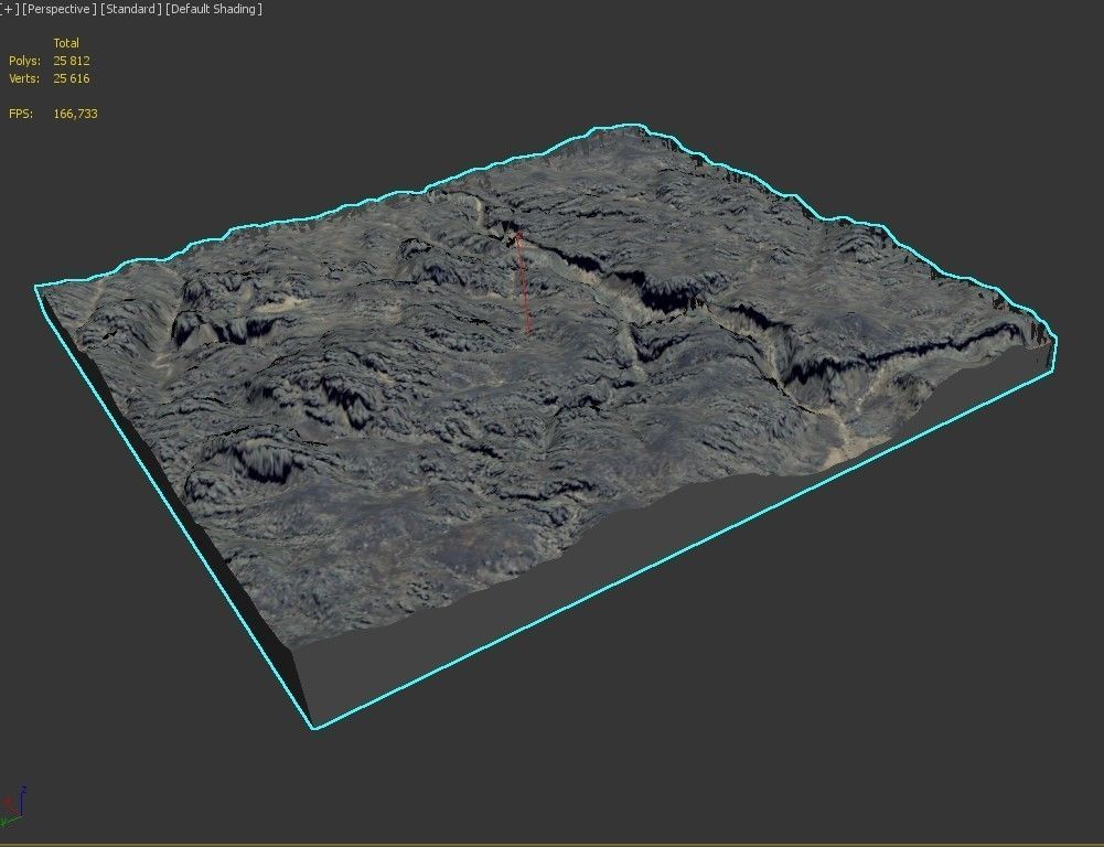 Mountain landscape 3D model_10