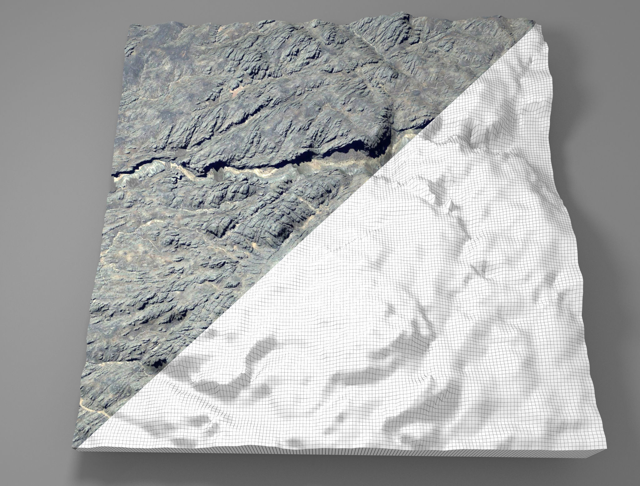Mountain landscape 3D model_3