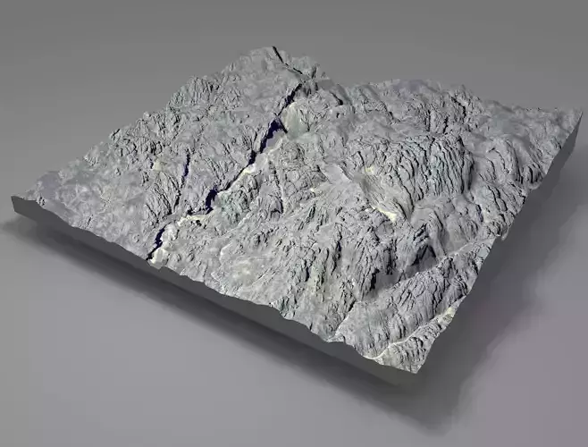 Mountain landscape 3D model