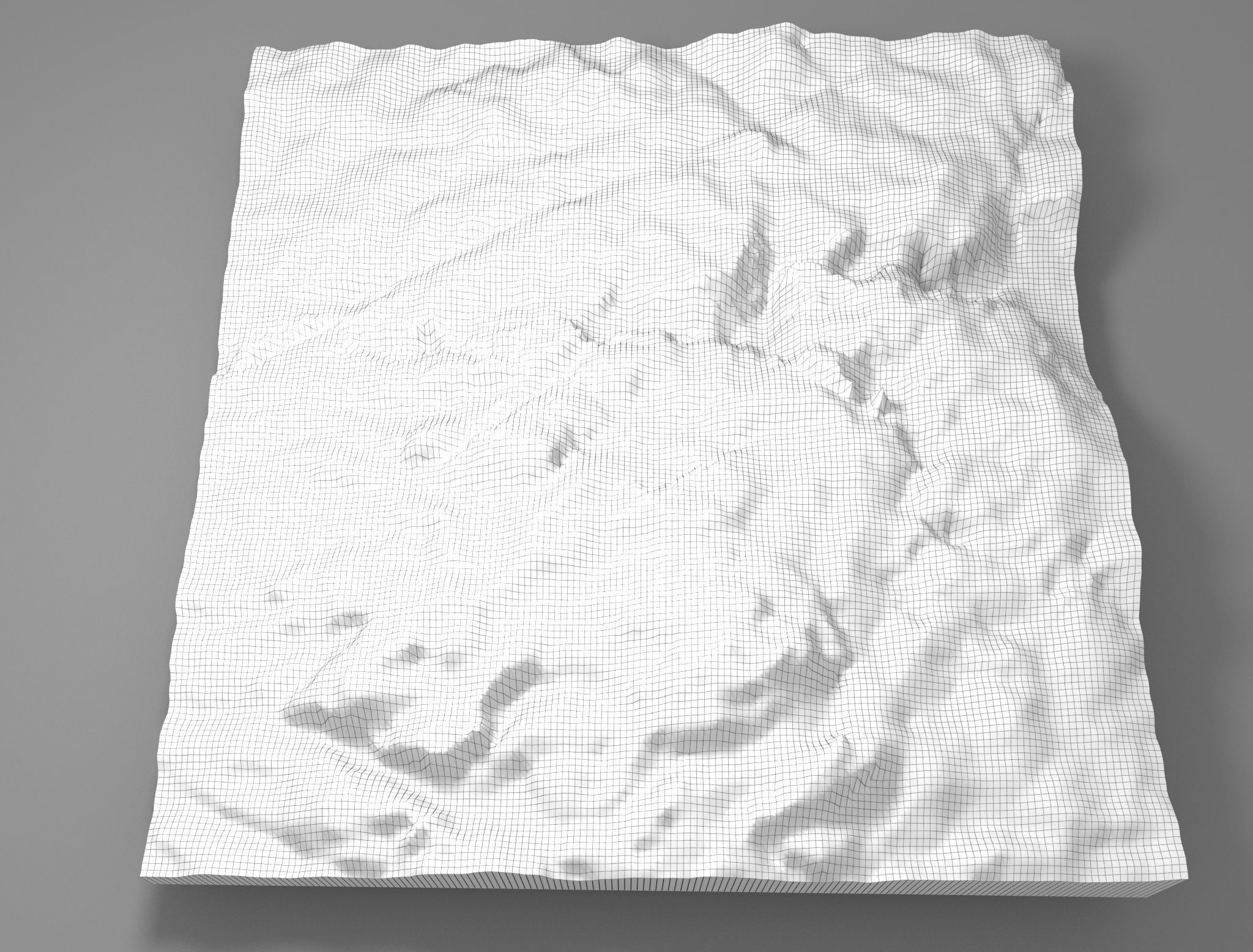 Mountain landscape 3D model_9