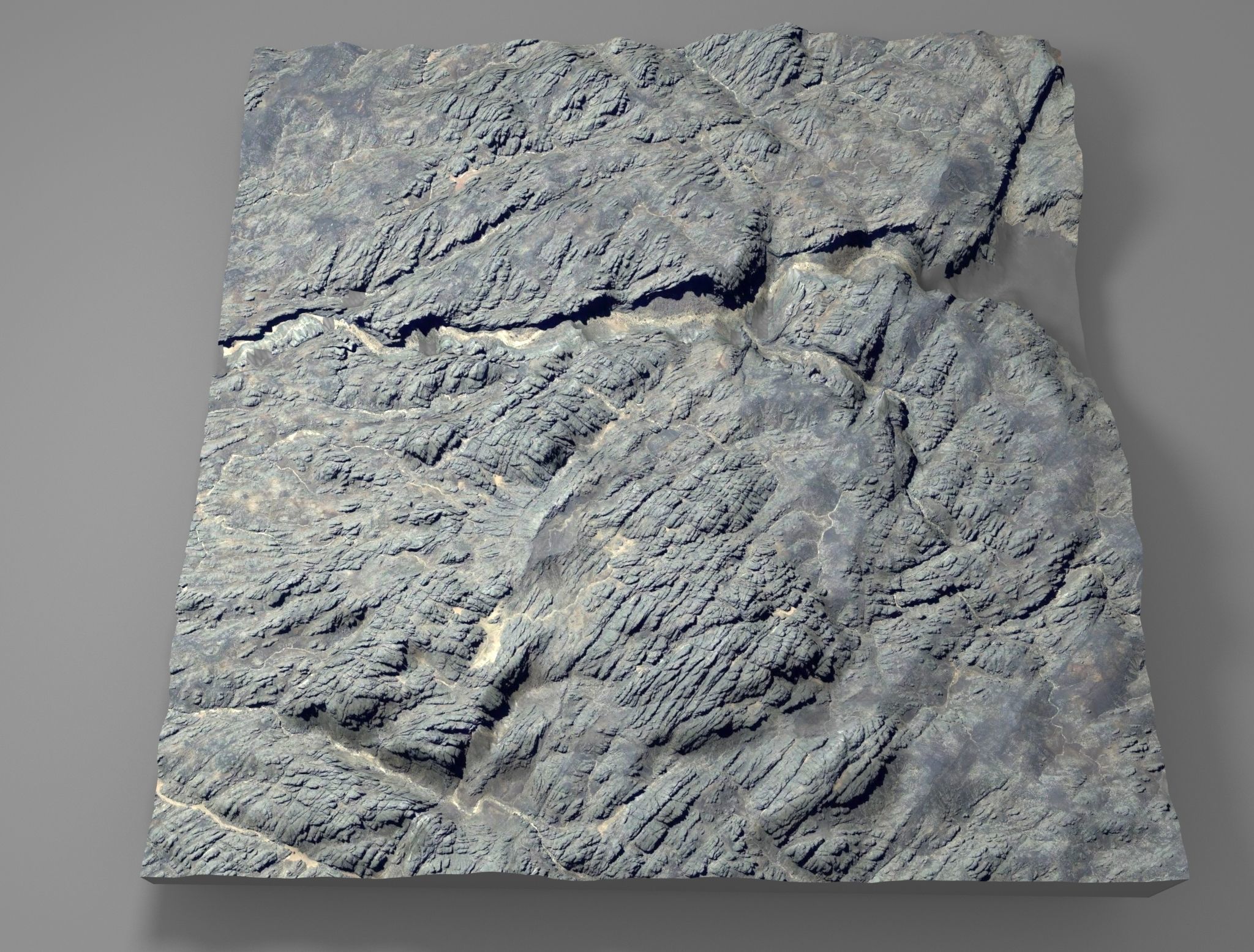 Mountain landscape 3D model_2