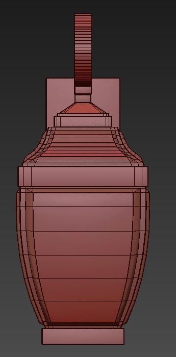 Rusted bellevue wall light 3D model_4