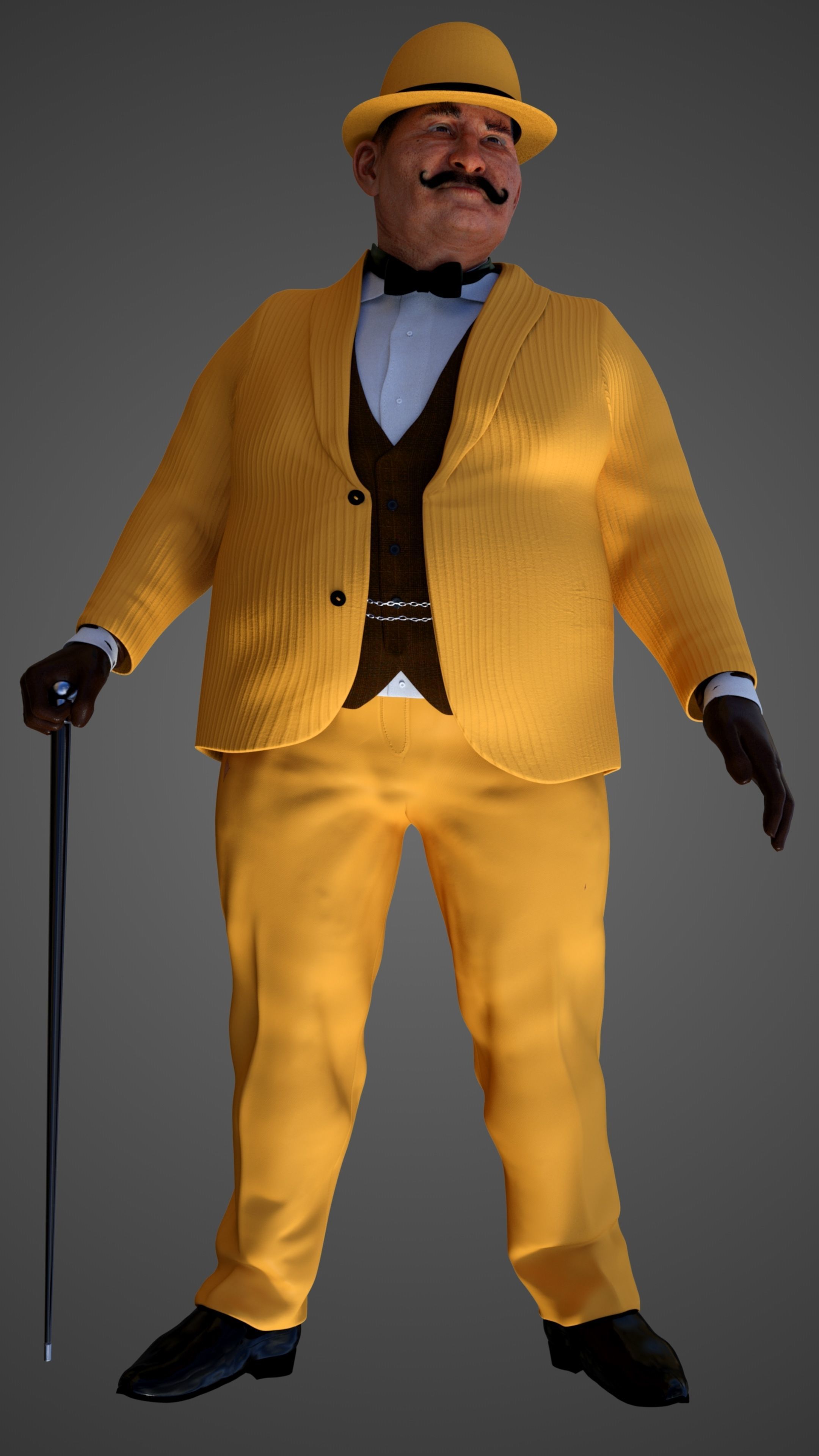 Hercules Poirot 3D model_11