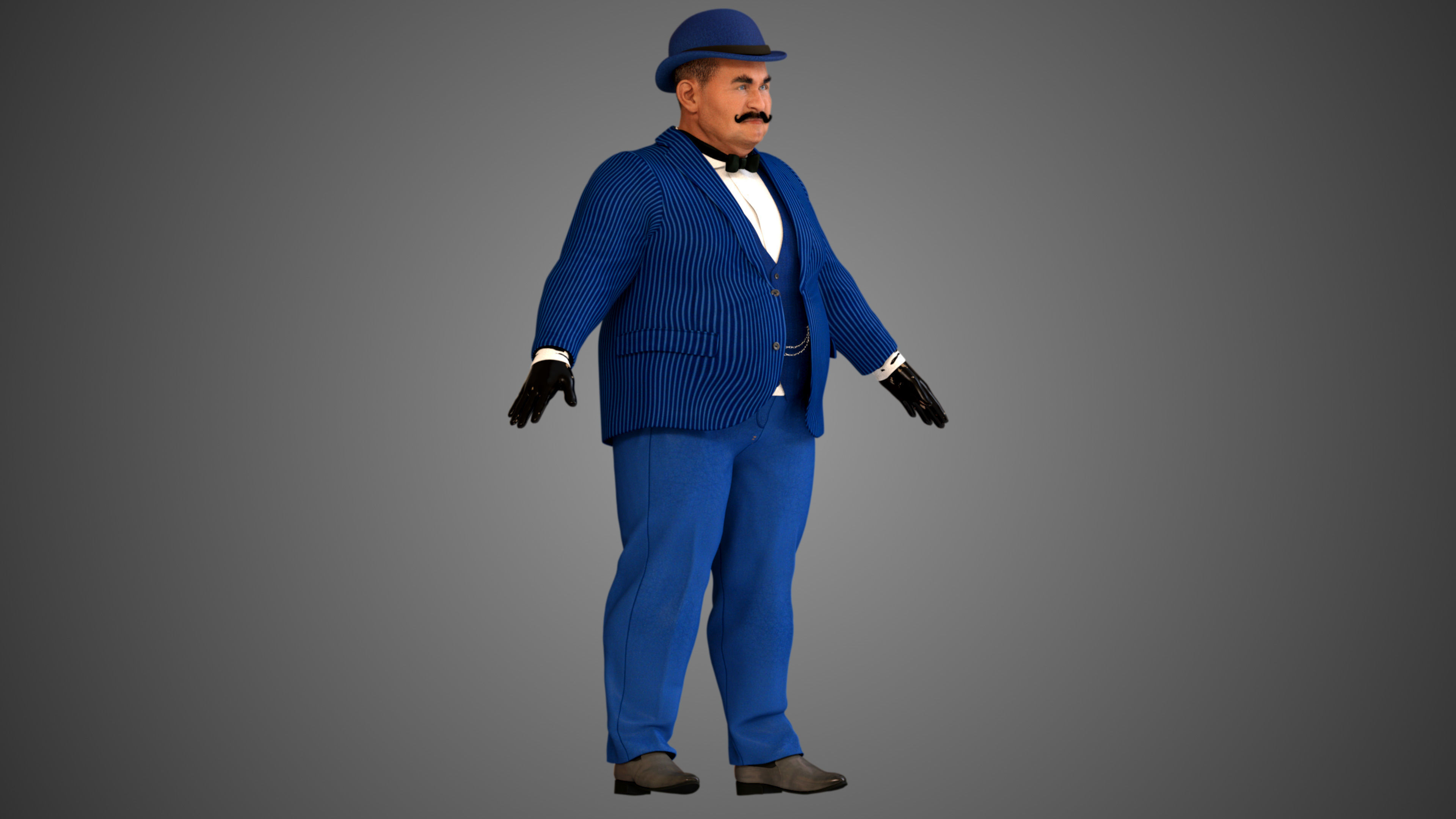 Hercules Poirot 3D model_4