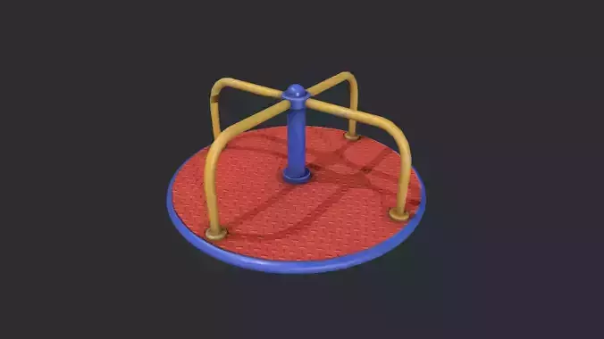 Playground Roundabout - Red