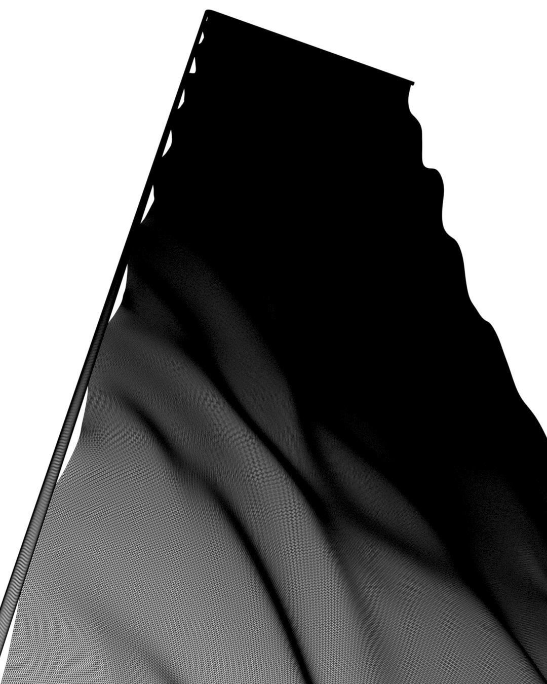 Animated Banner Flags 3D model_11