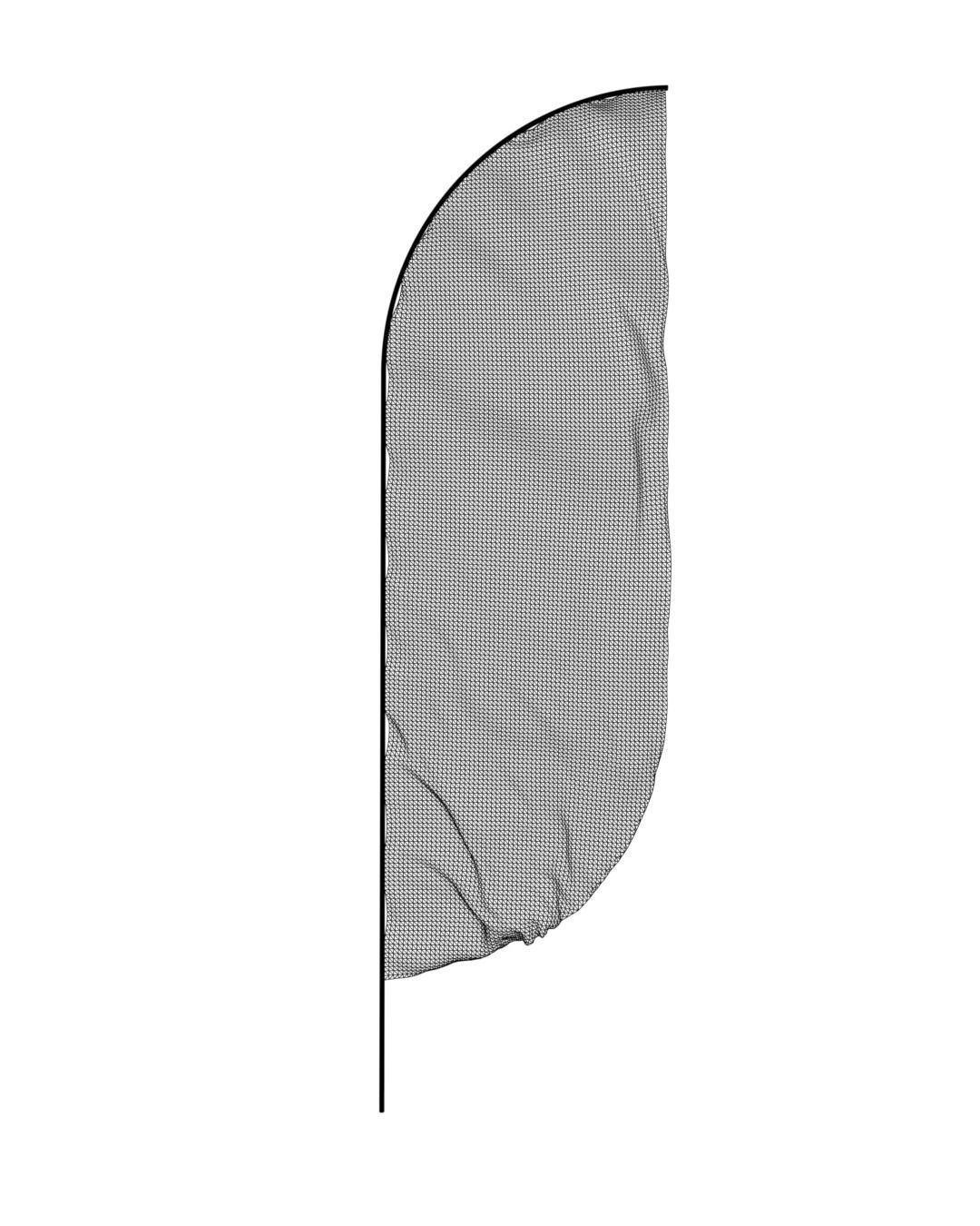 Animated Banner Flags 3D model_6