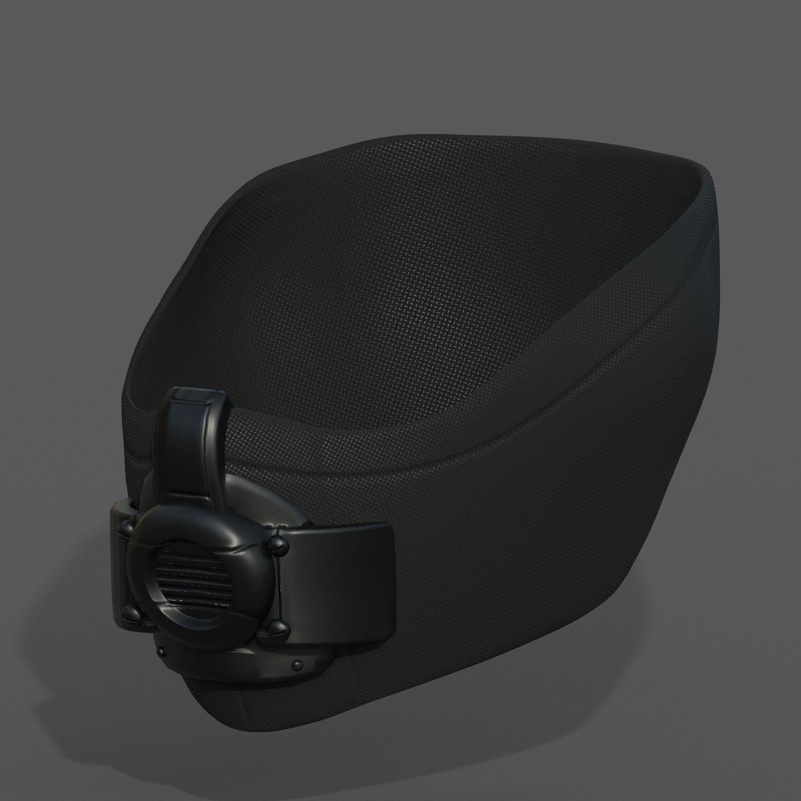 Gas mask respirator scifi futuristic 3d Low-poly 3D model_6