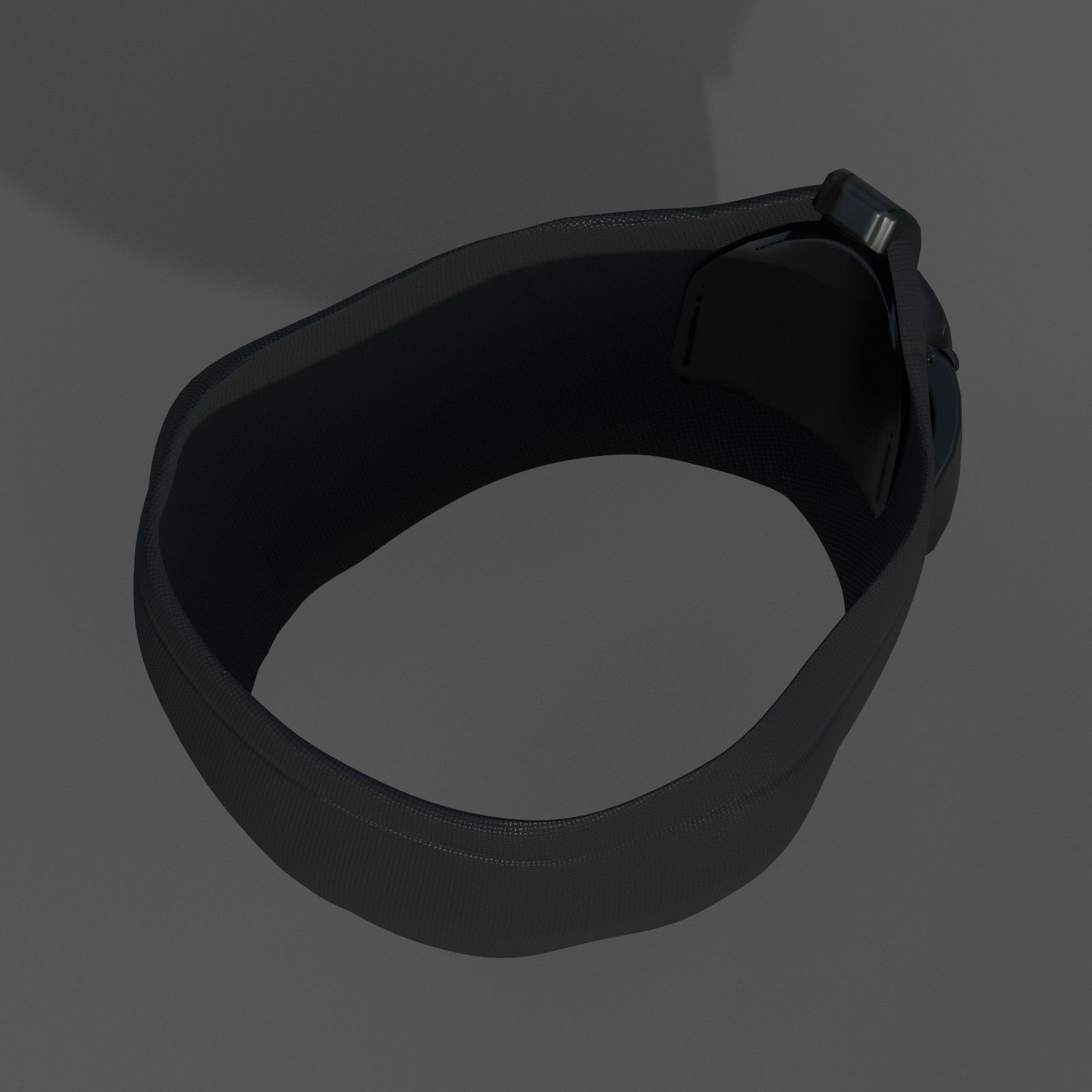 Gas mask respirator scifi futuristic 3d Low-poly 3D model_9