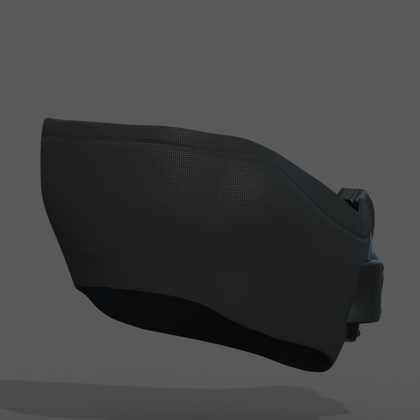 Gas mask respirator scifi futuristic 3d Low-poly 3D model_3