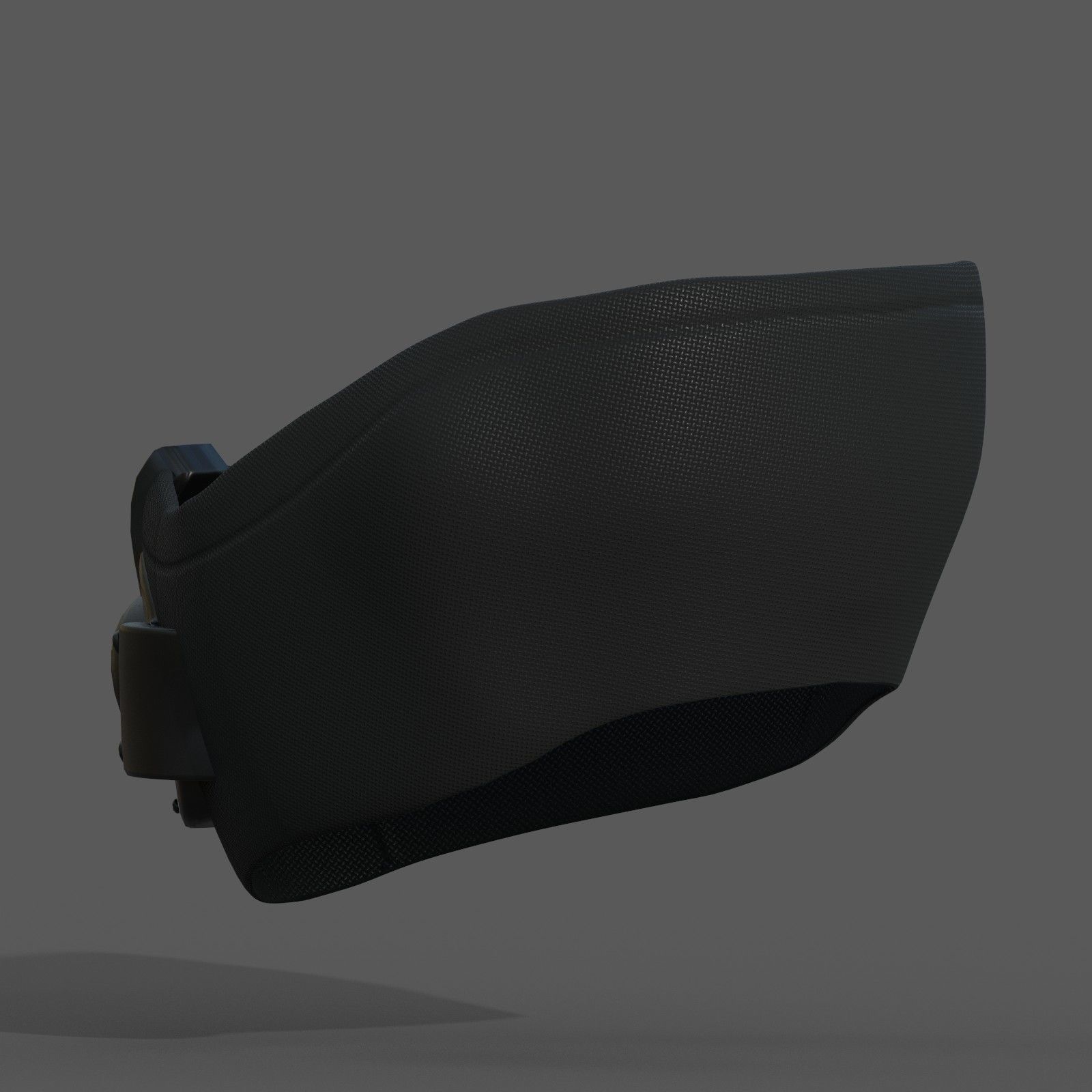 Gas mask respirator scifi futuristic 3d Low-poly 3D model_10