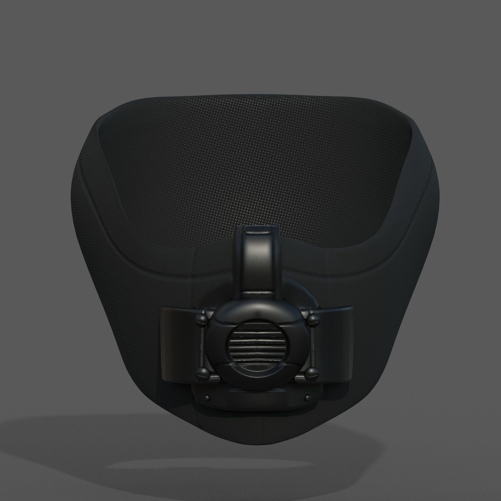 Gas mask respirator scifi futuristic 3d Low-poly 3D model_2