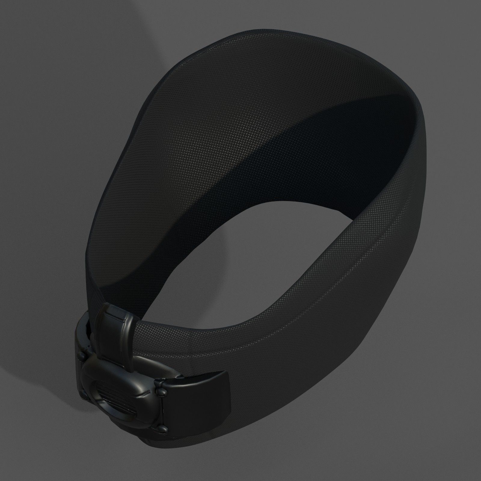 Gas mask respirator scifi futuristic 3d Low-poly 3D model_1