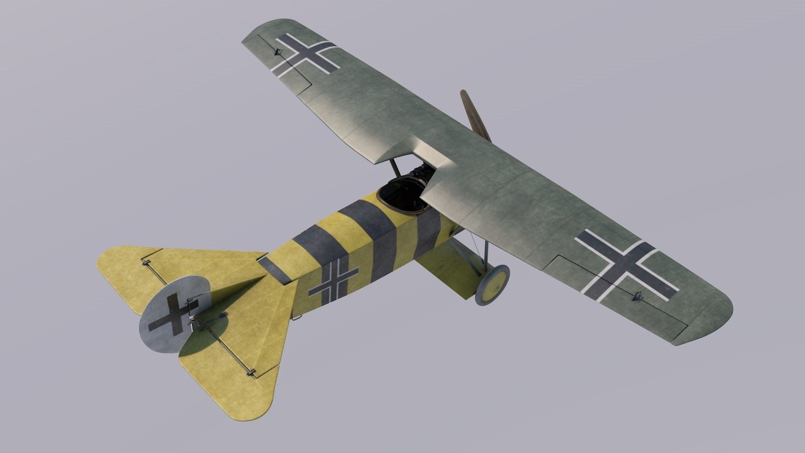 Fokker D8 Osterkamp 3D model_2