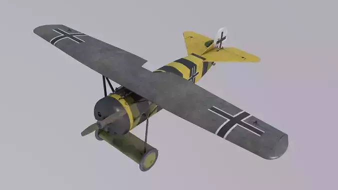 Fokker D8 Osterkamp 3D model
