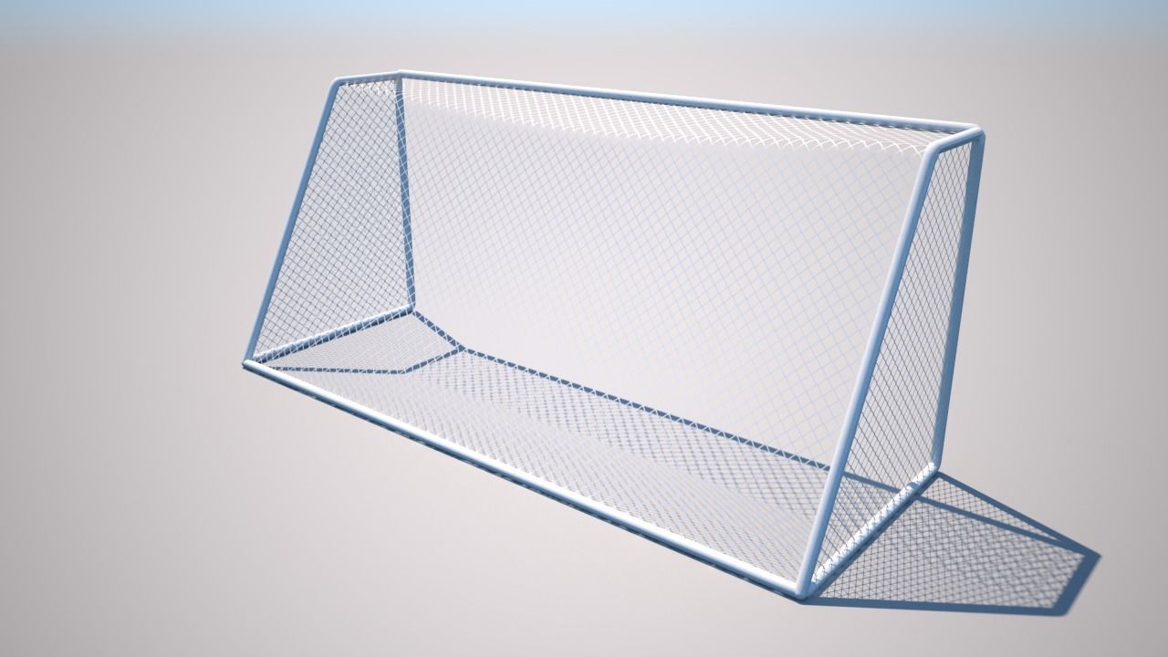 Football Net - soccer Net - Low Poly 3D model Low-poly 3D model_2